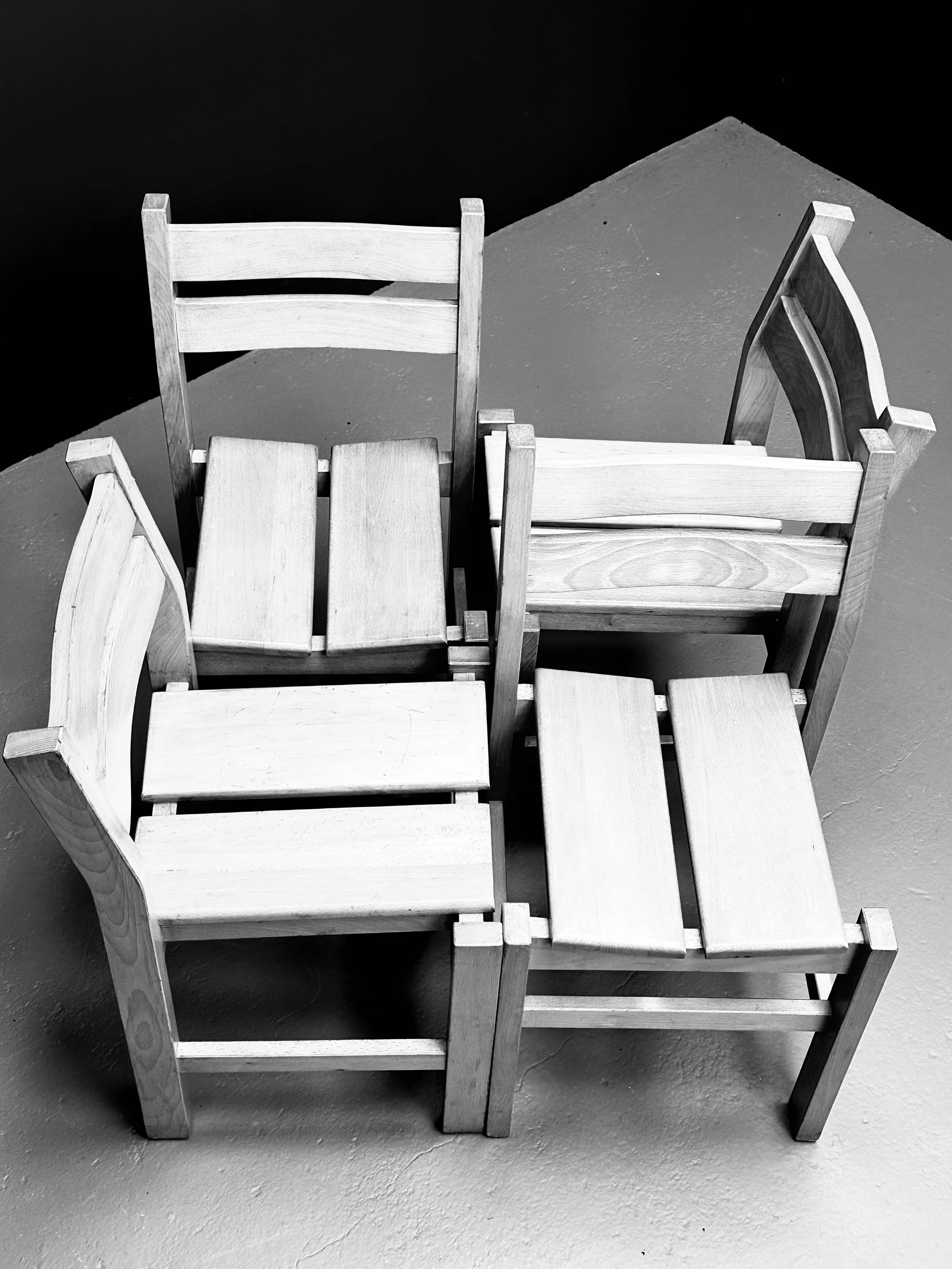 Maison Regain Beech Wood Dining Chairs, Set of 4 foto 14