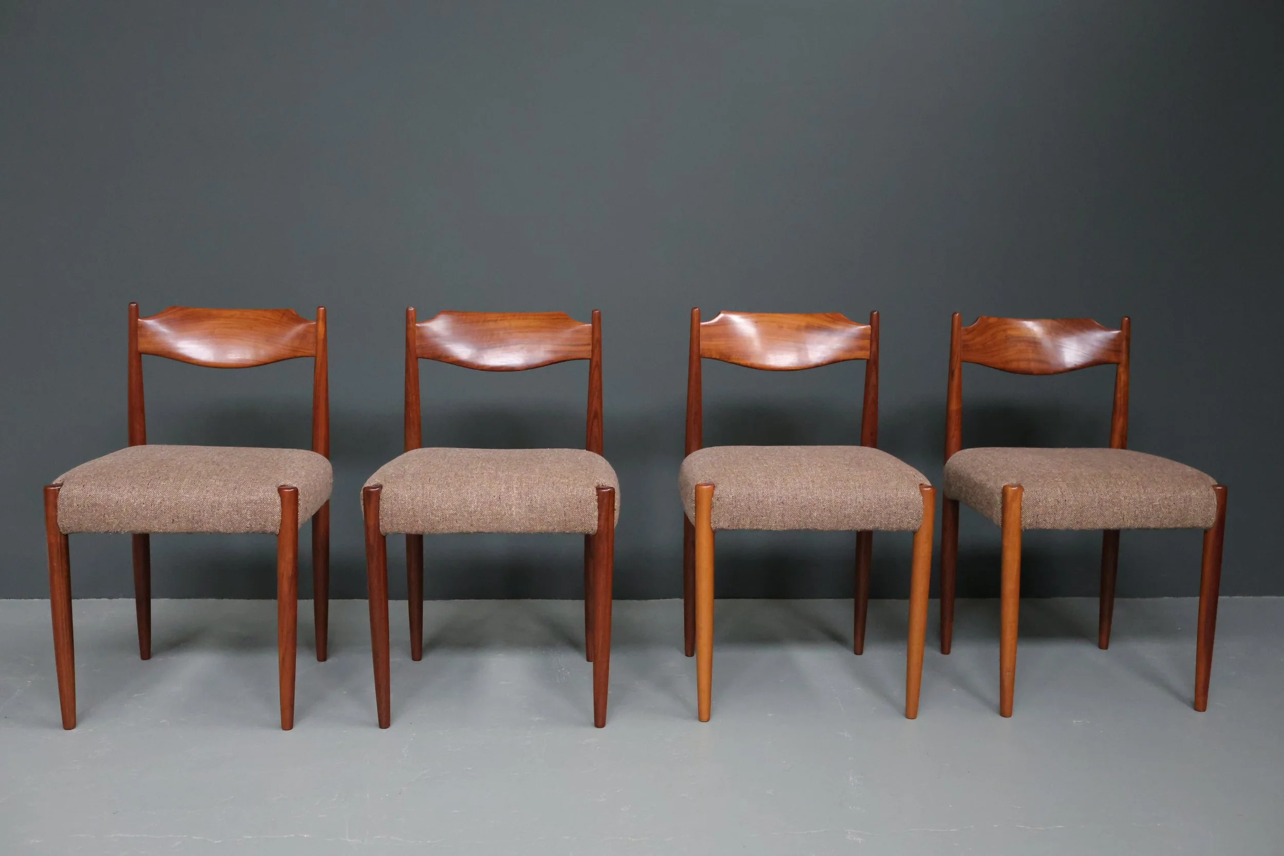 Mid-Century Danish Teak Dining Chairs, Set of 4, 1960s foto 3