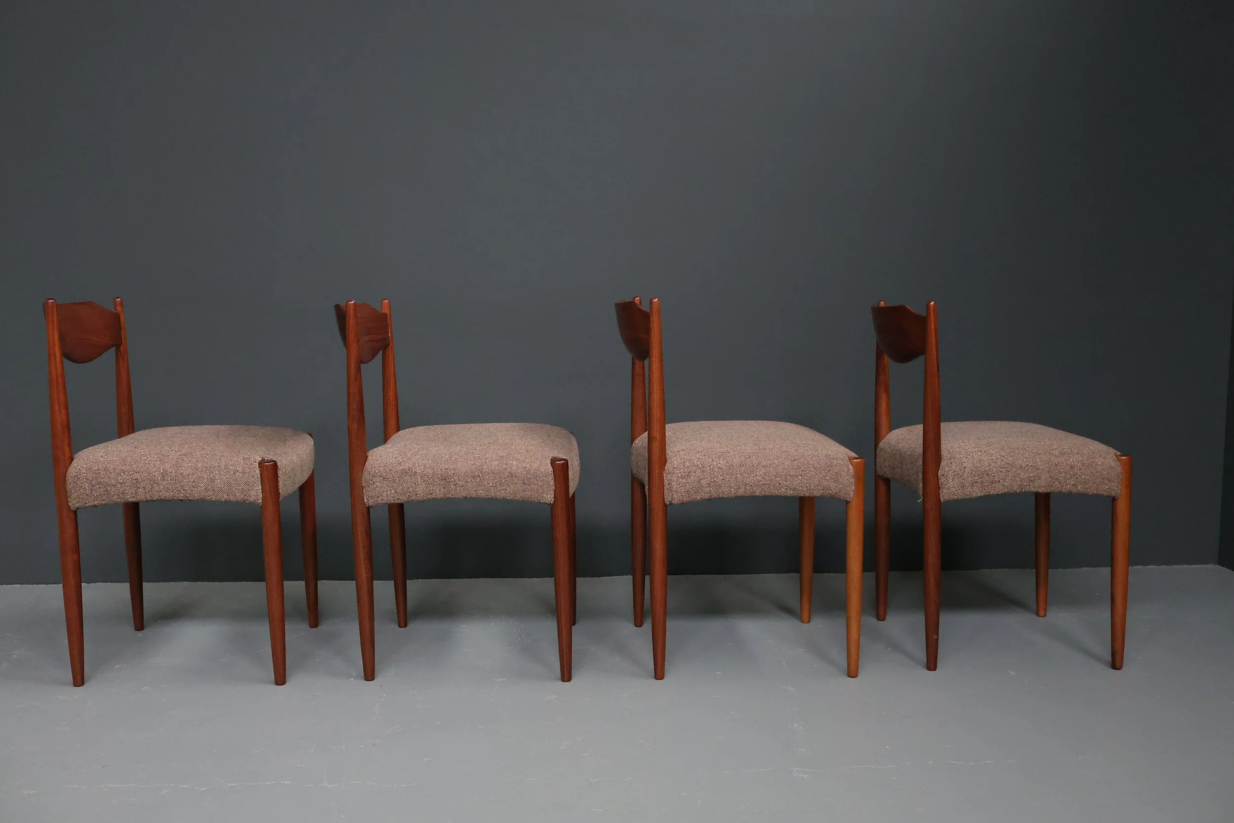 Mid-Century Danish Teak Dining Chairs, Set of 4, 1960s foto 5