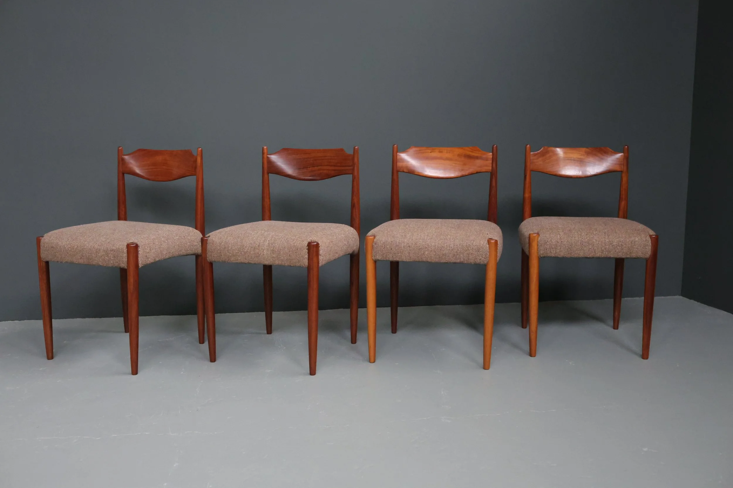 Mid-Century Danish Teak Dining Chairs, Set of 4, 1960s foto 9
