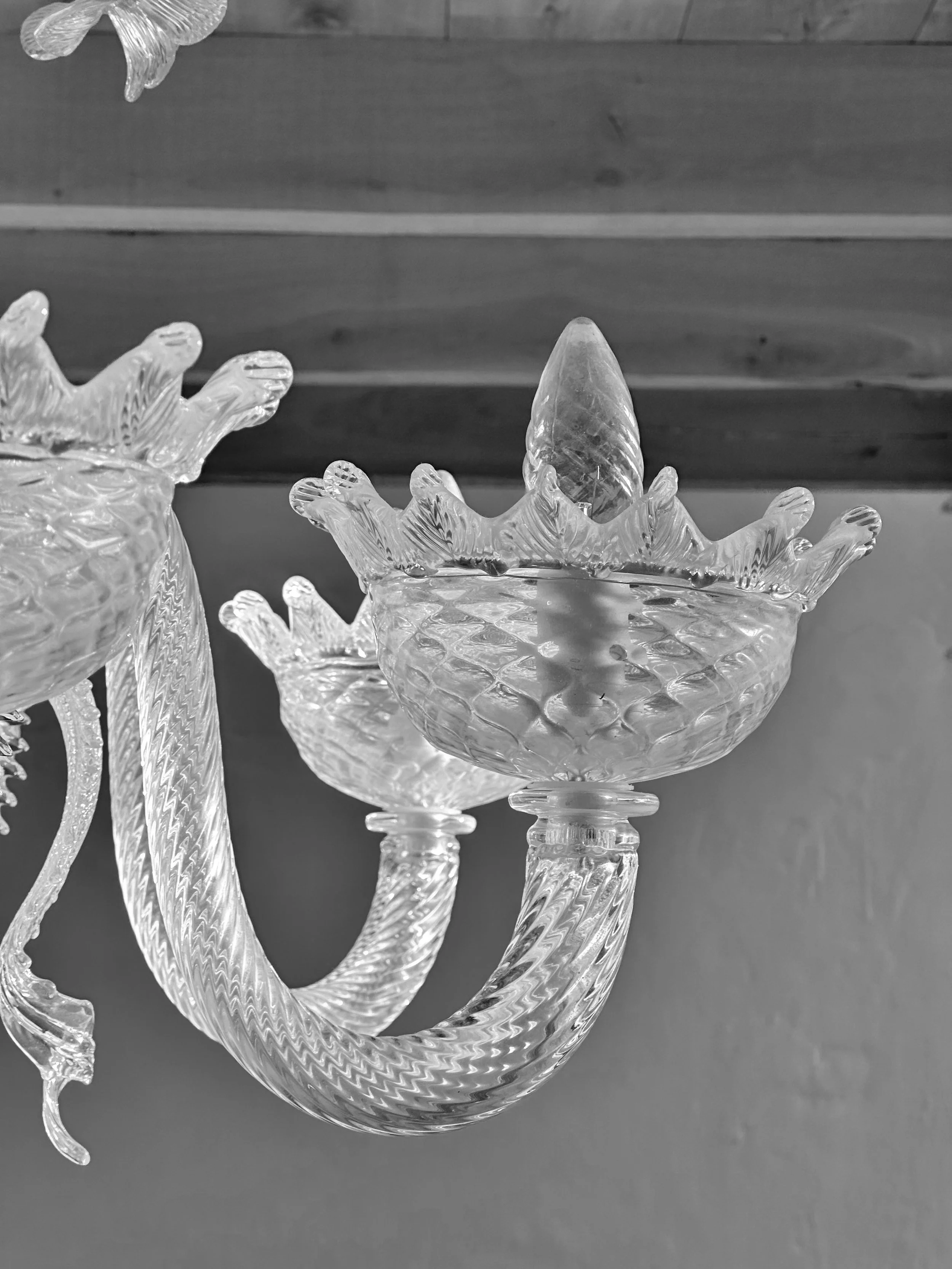 Murano Handmade 8-Arm Glass Chandelier foto 4