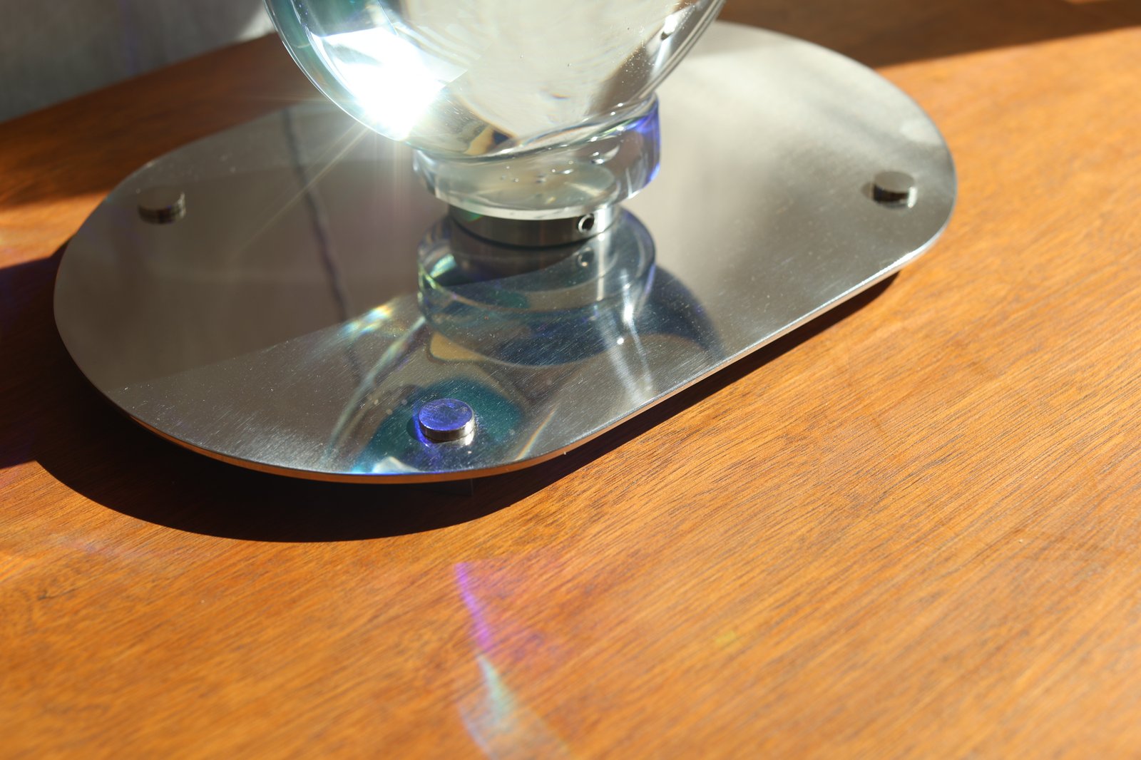 Murano Sommerso Teardrop Glass Table Lamp Base, Blue foto 10