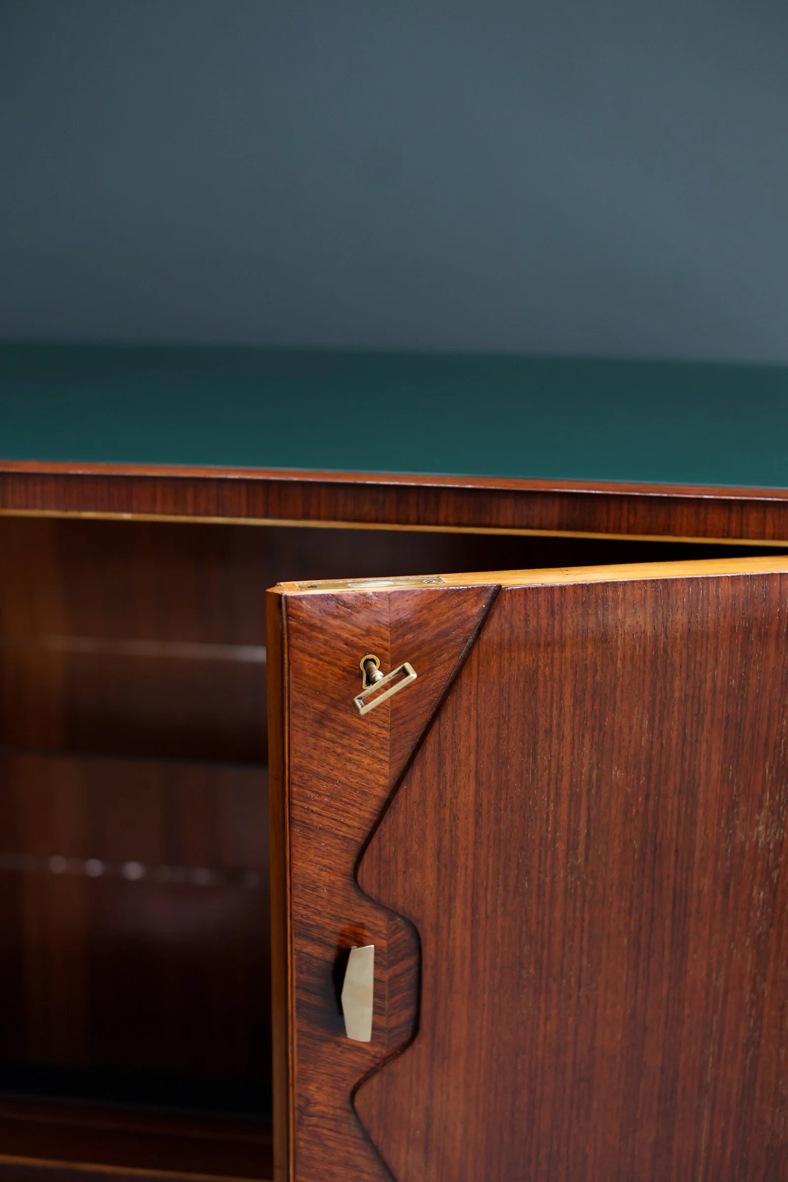 Paolo Buffa Italian Bar Cabinet in Rosewood foto 5