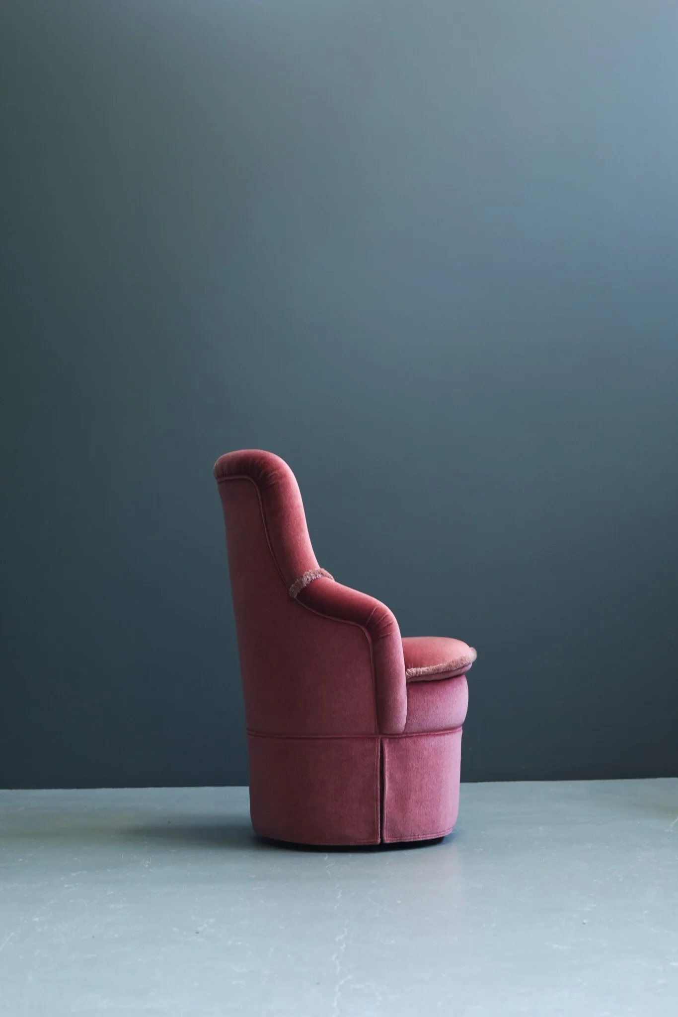 French Velvet Boudoir Chairs, Set of Two foto 7