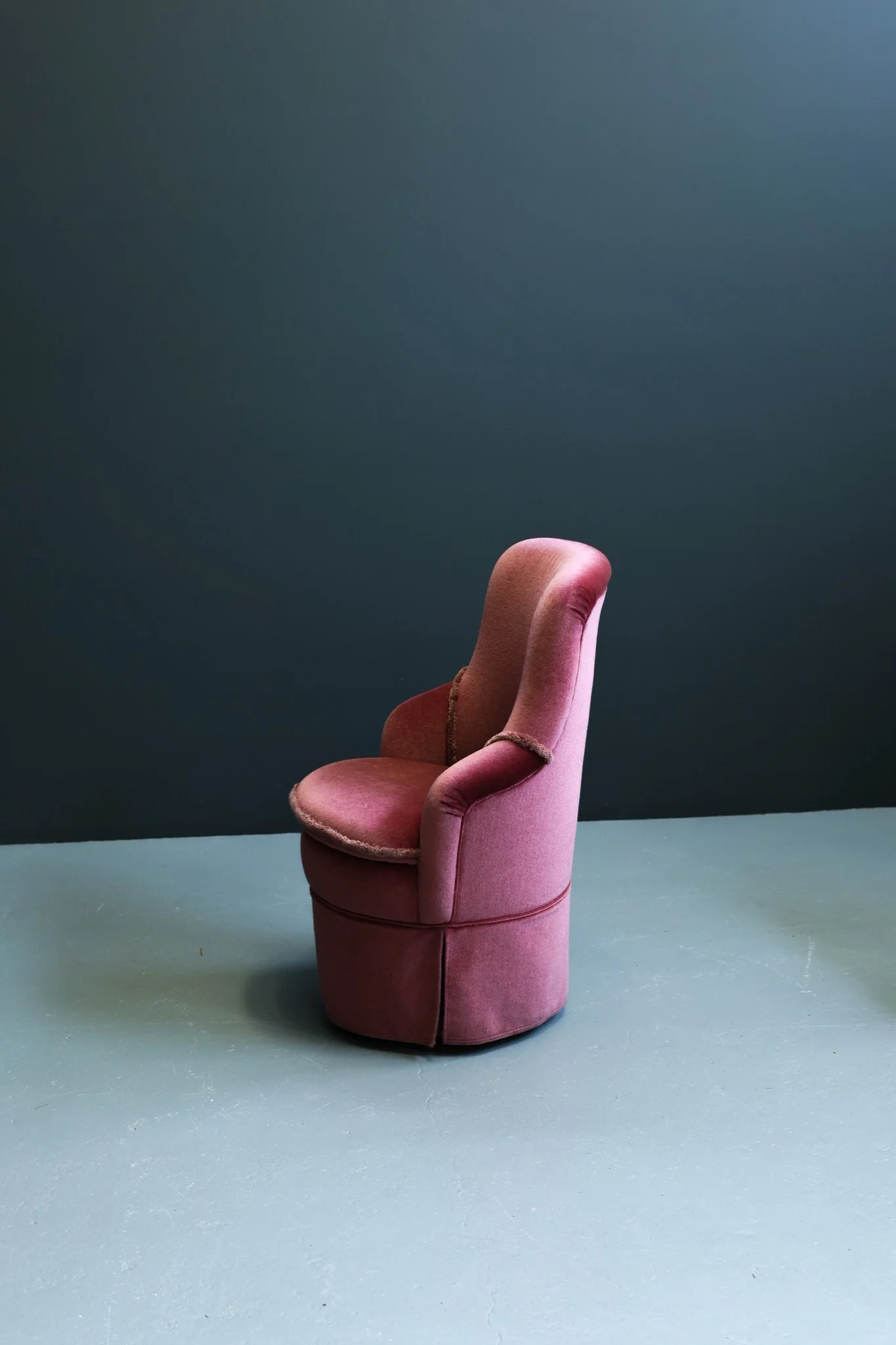 French Velvet Boudoir Chairs, Set of Two foto 12