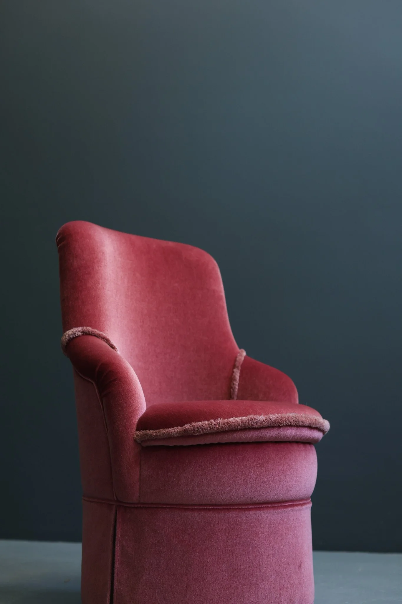 French Velvet Boudoir Chairs, Set of Two foto 15