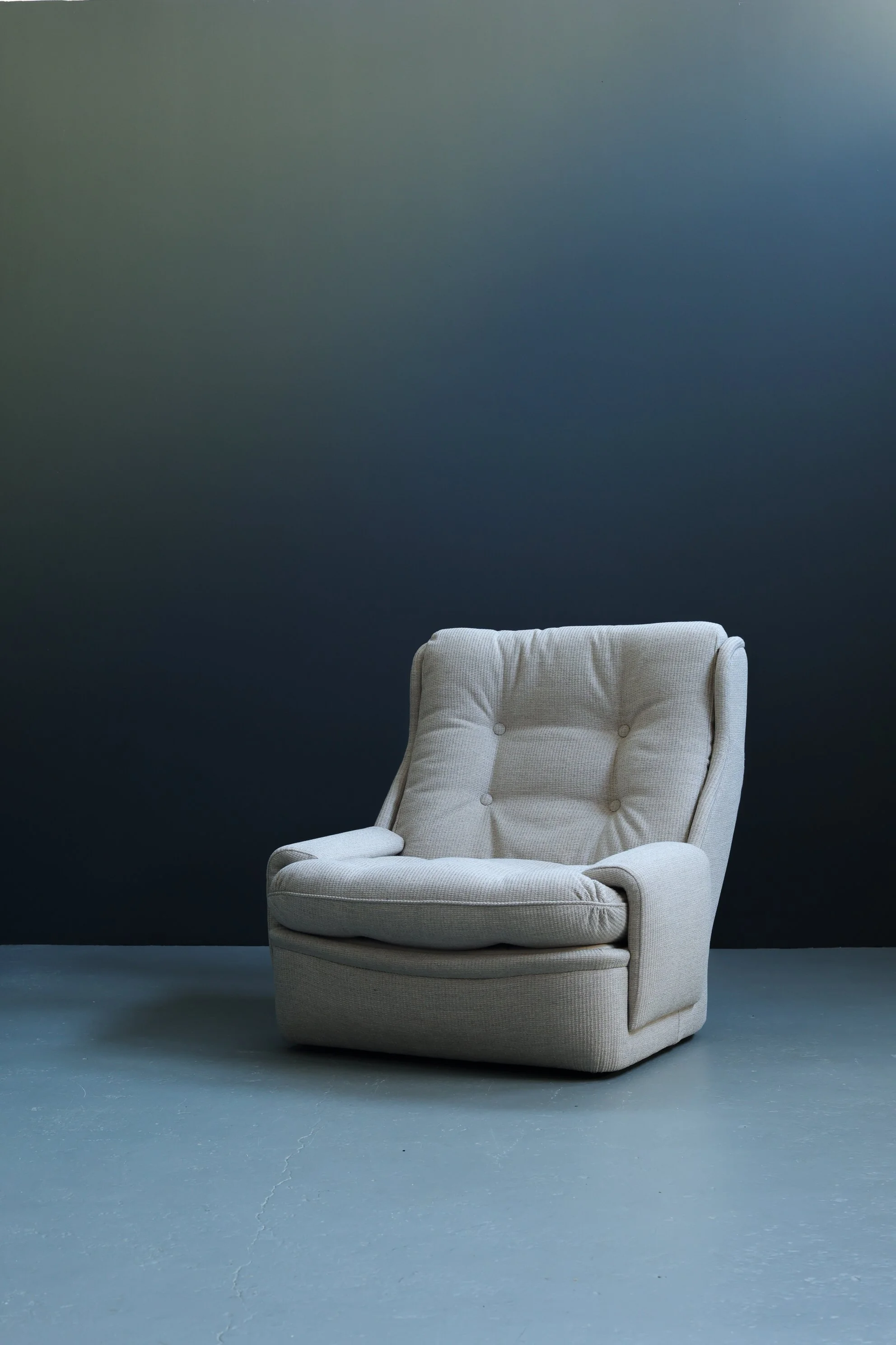 Pizzetti Italian Lounge Chair in Wool foto 4