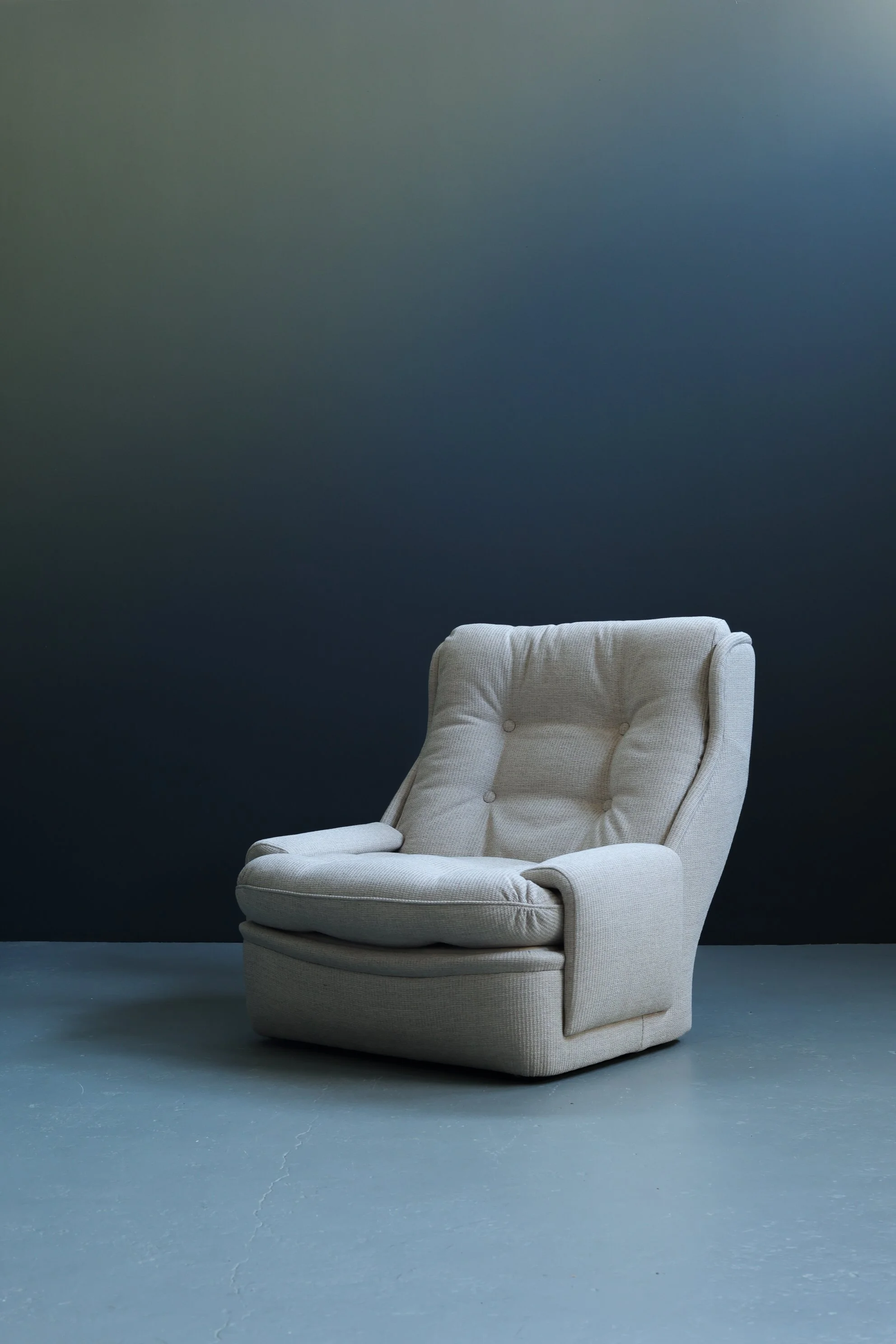 Pizzetti Italian Lounge Chair in Wool foto 6