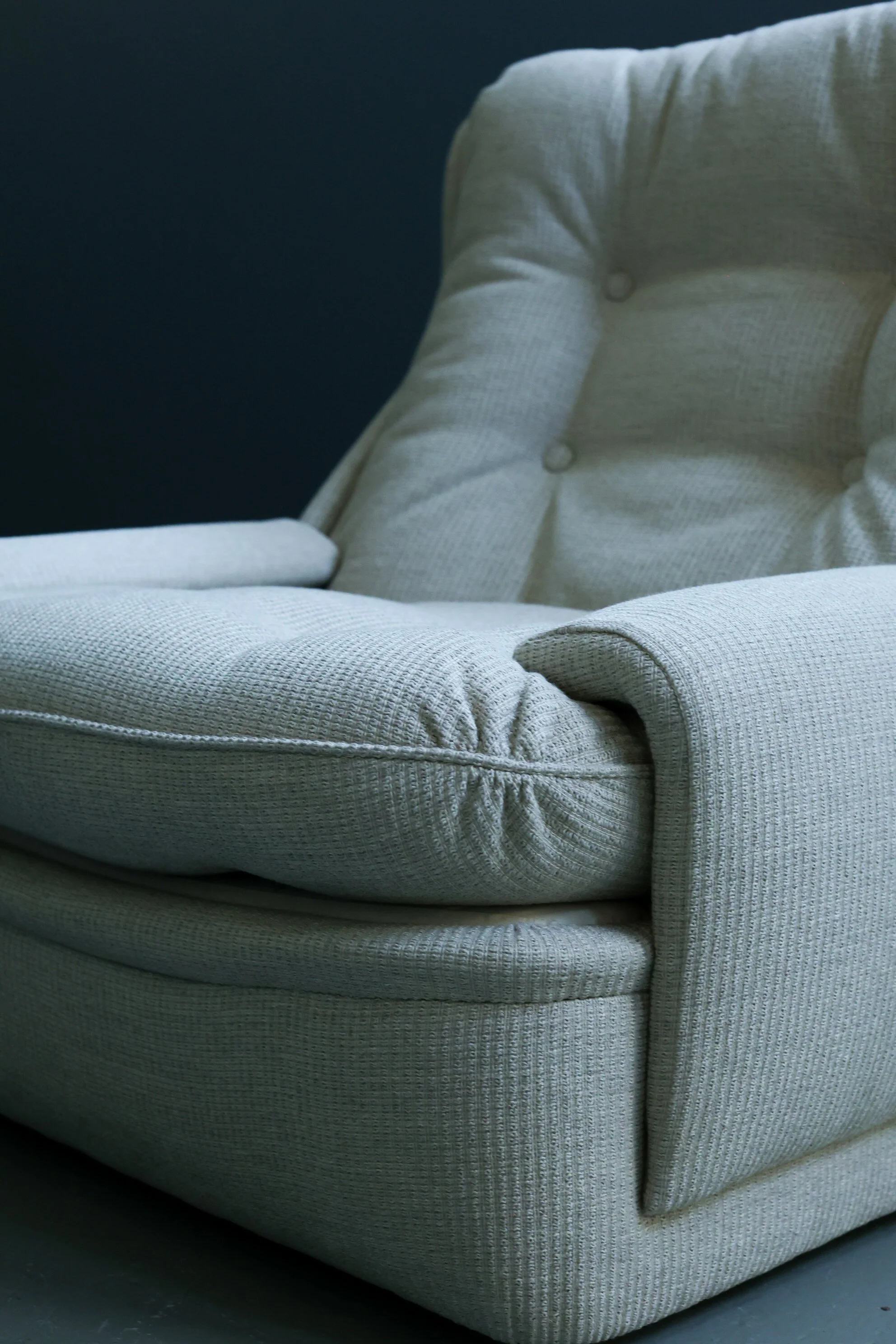 Pizzetti Italian Lounge Chair in Wool foto 7