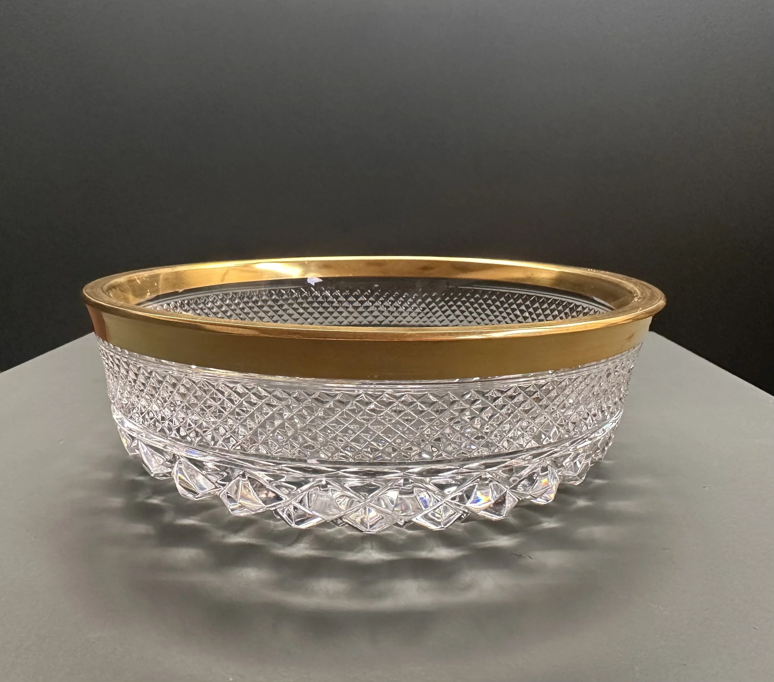 Josephine Hutten Crystal Bowl Set with Gold Accents foto 4