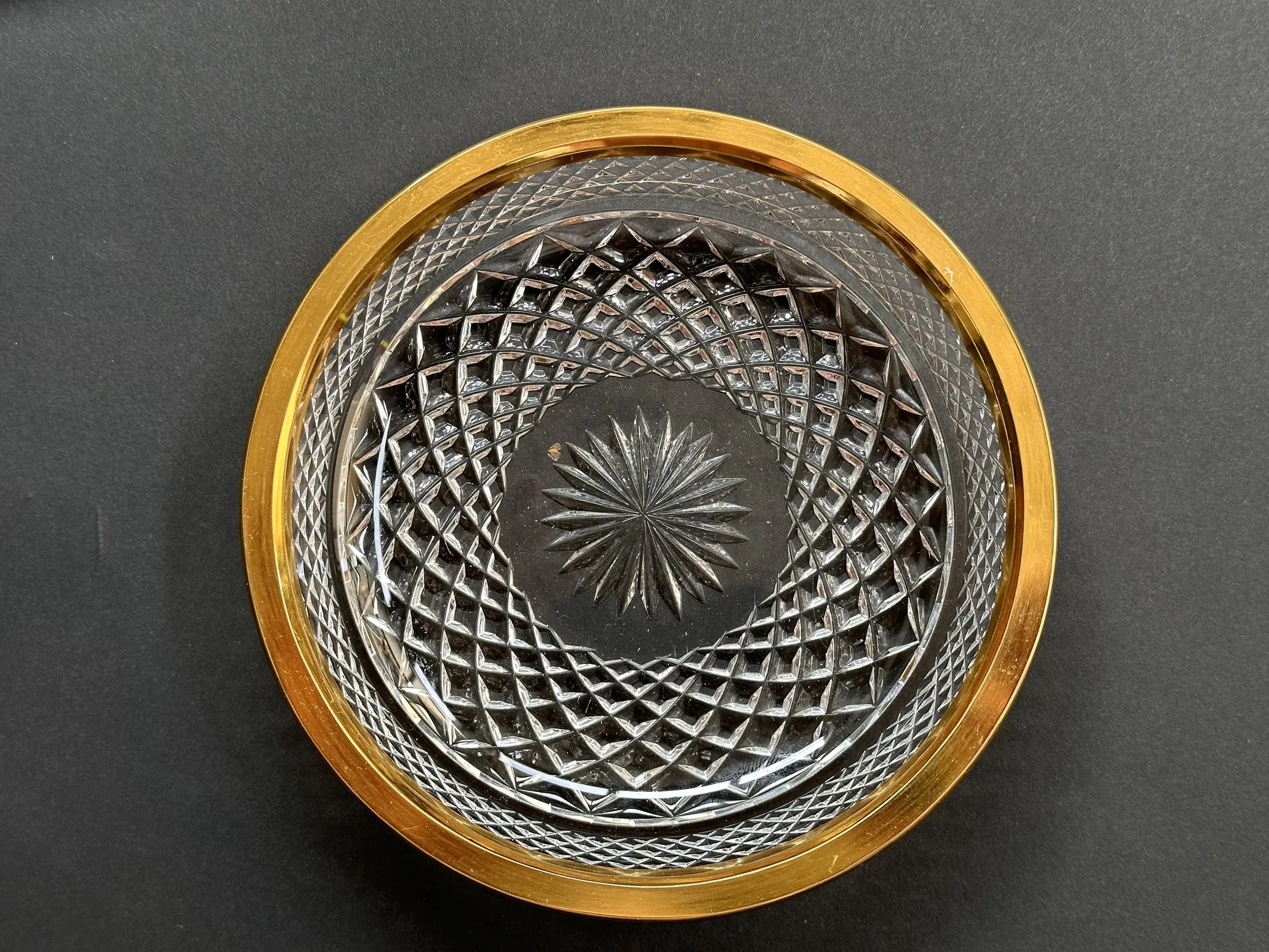 Josephine Hutten Crystal Bowl Set with Gold Accents foto 5
