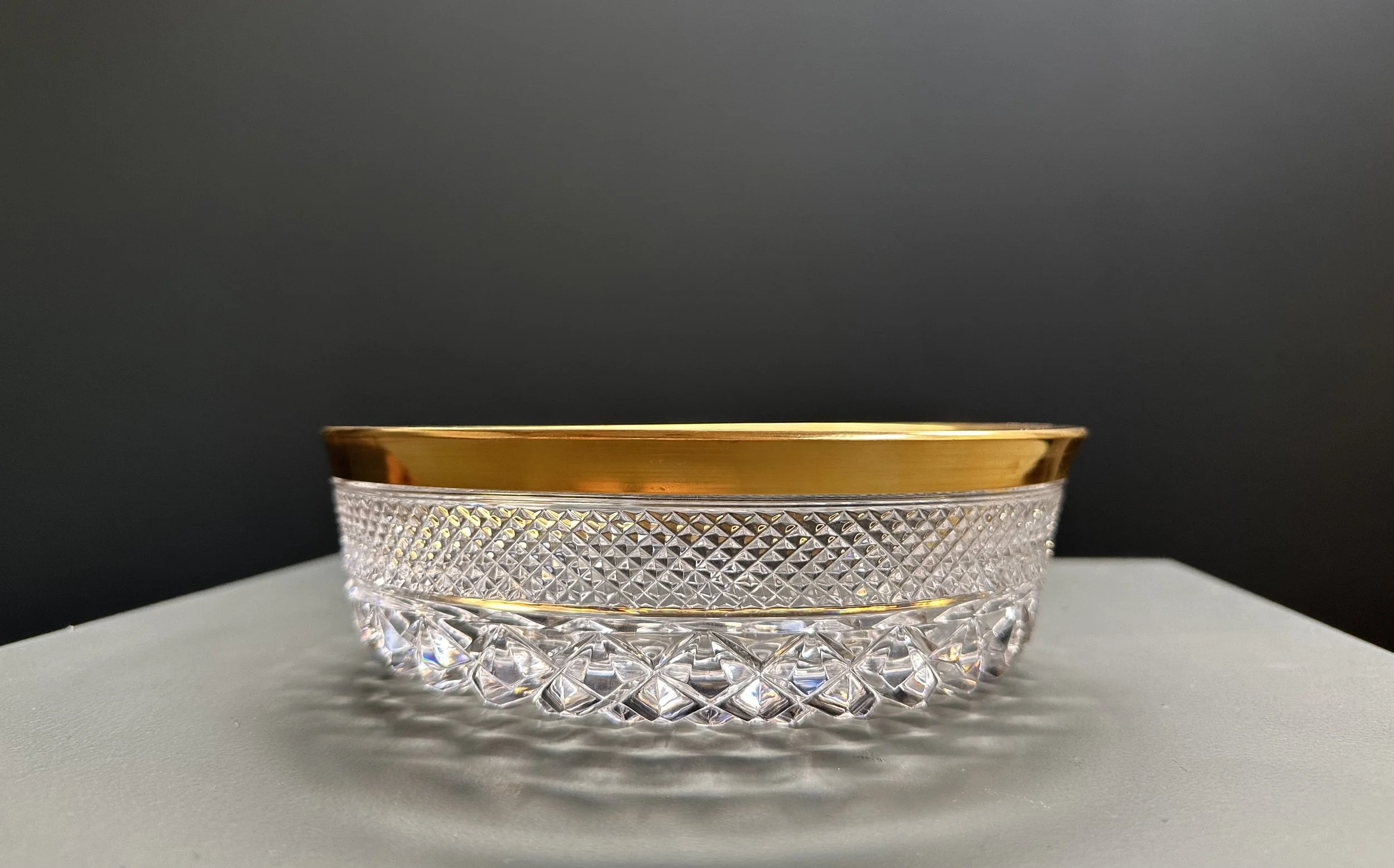 Josephine Hutten Crystal Bowl Set with Gold Accents foto 6