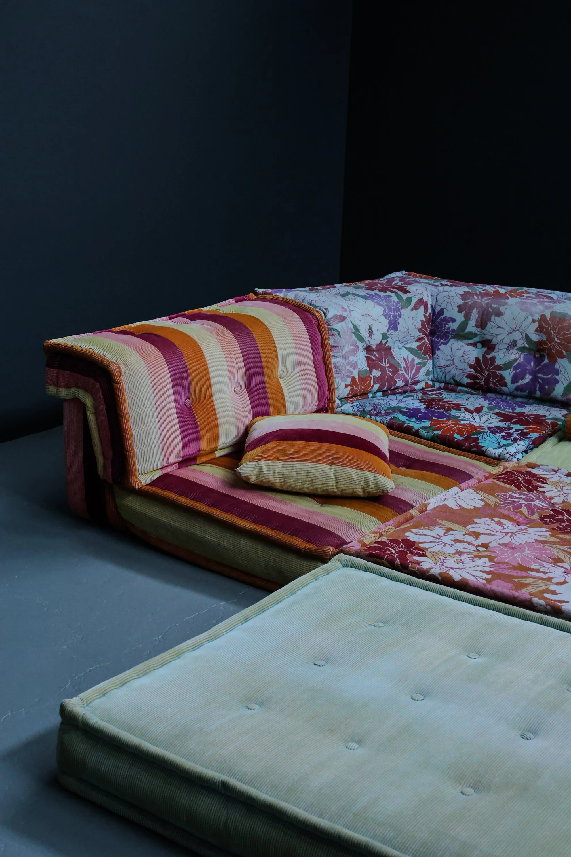Hans Hopfer Mah Jong modular sofa for Roche Bobois in Missoni Home fabric, 2000s