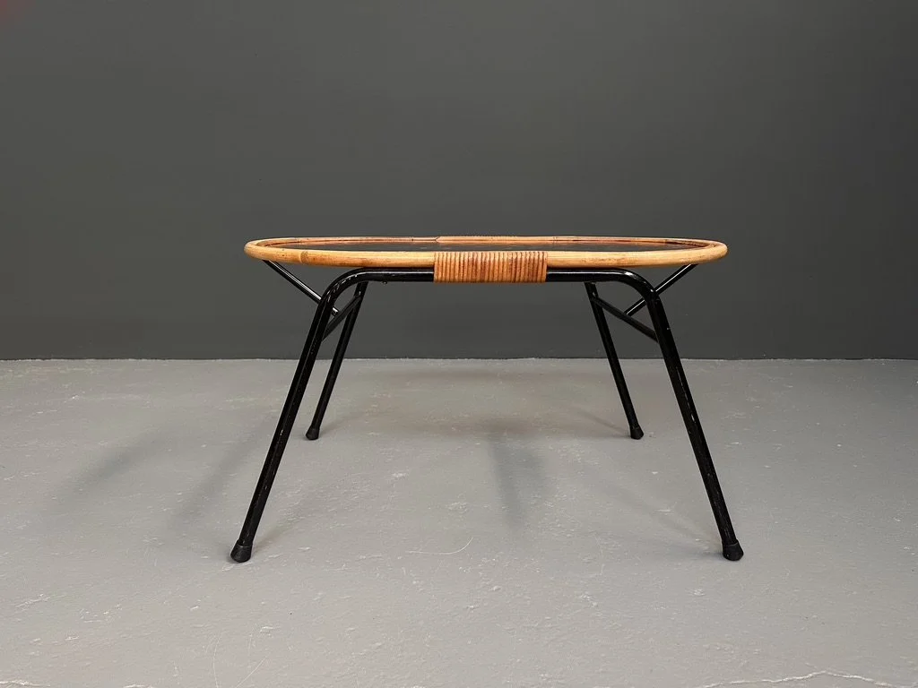 Rohe Noordwolde Rattan and Glass Coffee Table foto 3