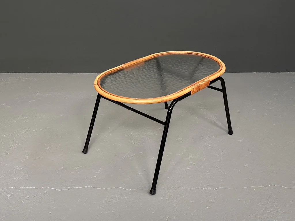 Rohe Noordwolde Rattan and Glass Coffee Table foto 6