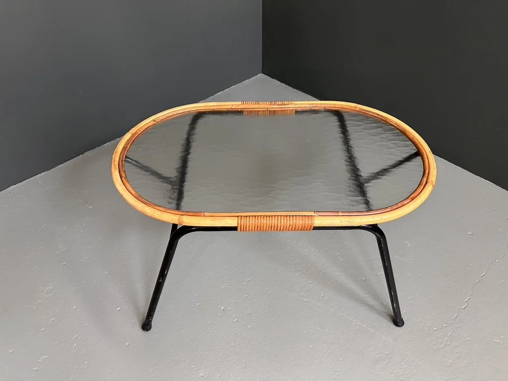 Rohe Noordwolde Rattan and Glass Coffee Table foto 7