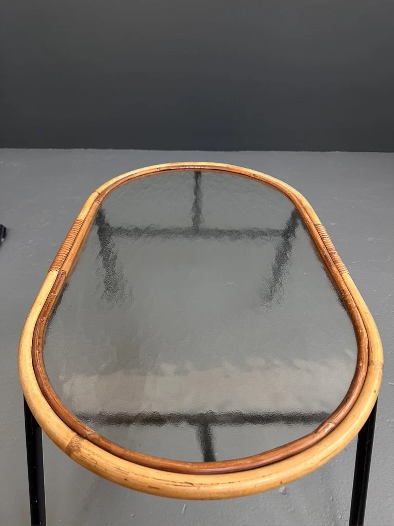 Rohe Noordwolde Rattan and Glass Coffee Table foto 9