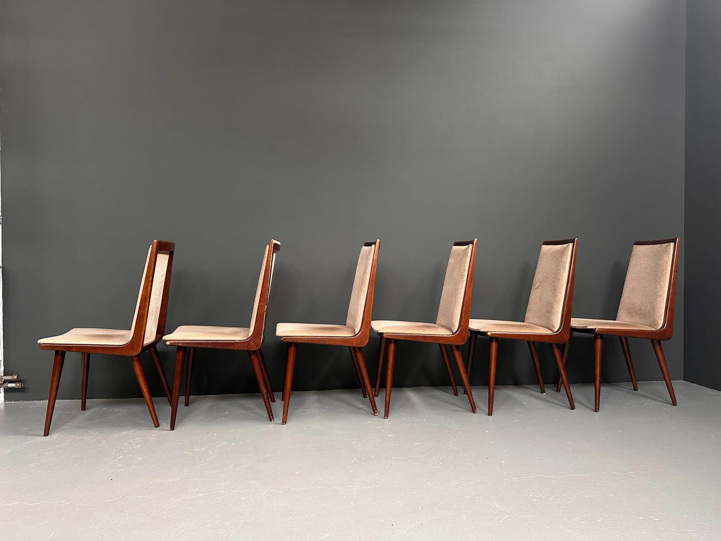 Mid-Century Boomerang Dining Chairs, Set of Six foto 2