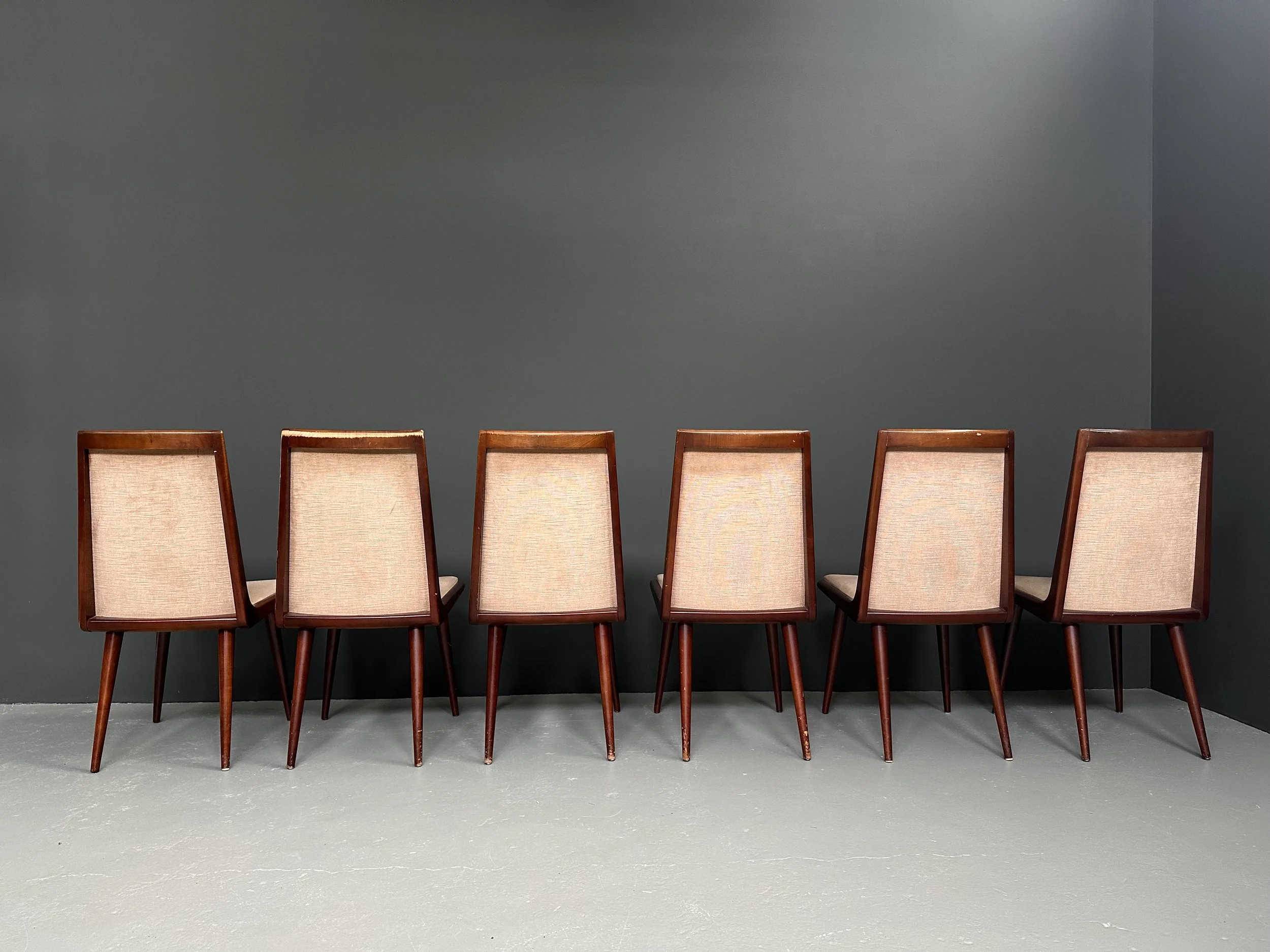 Mid-Century Boomerang Dining Chairs, Set of Six foto 5
