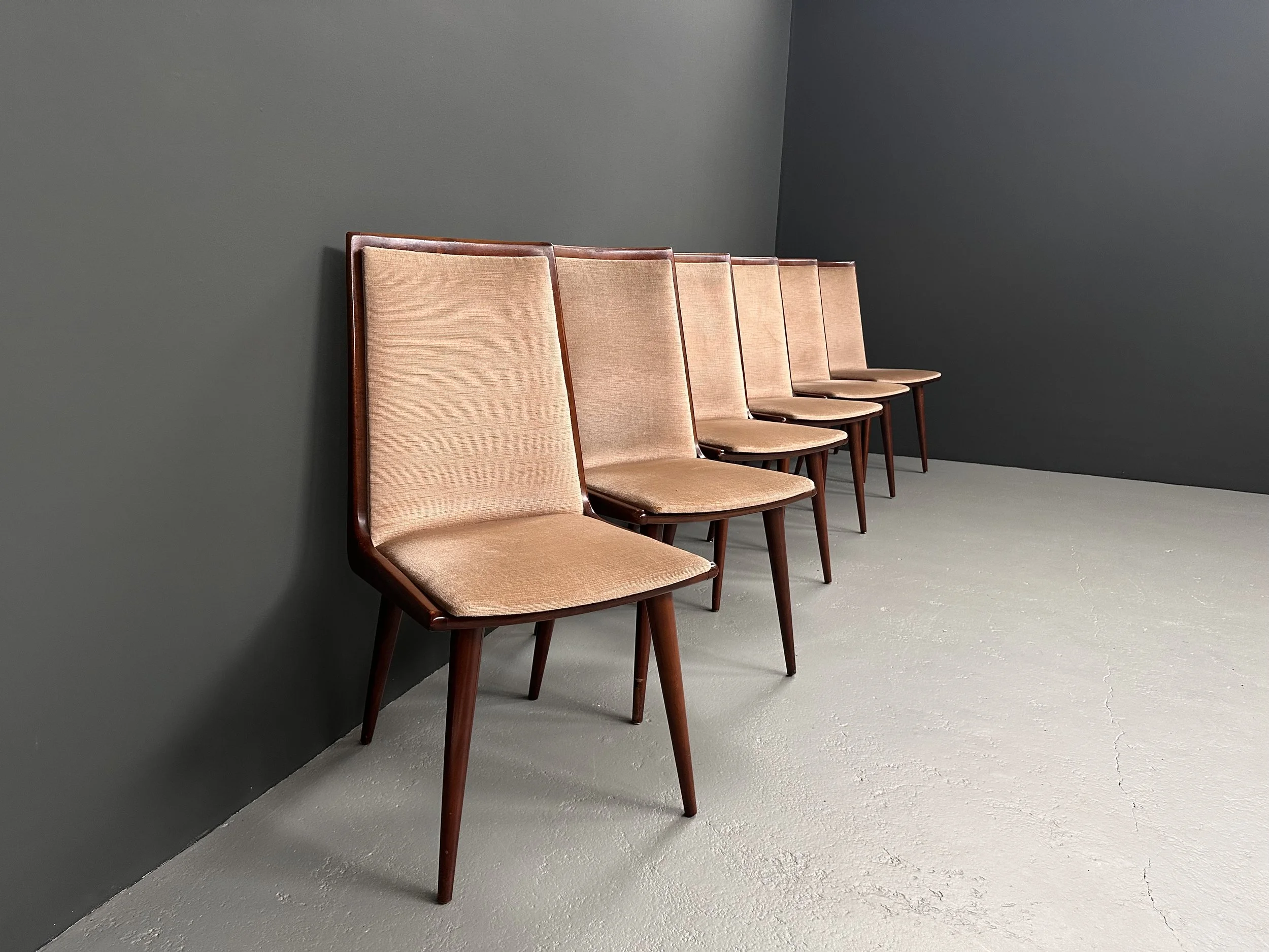Mid-Century Boomerang Dining Chairs, Set of Six foto 11