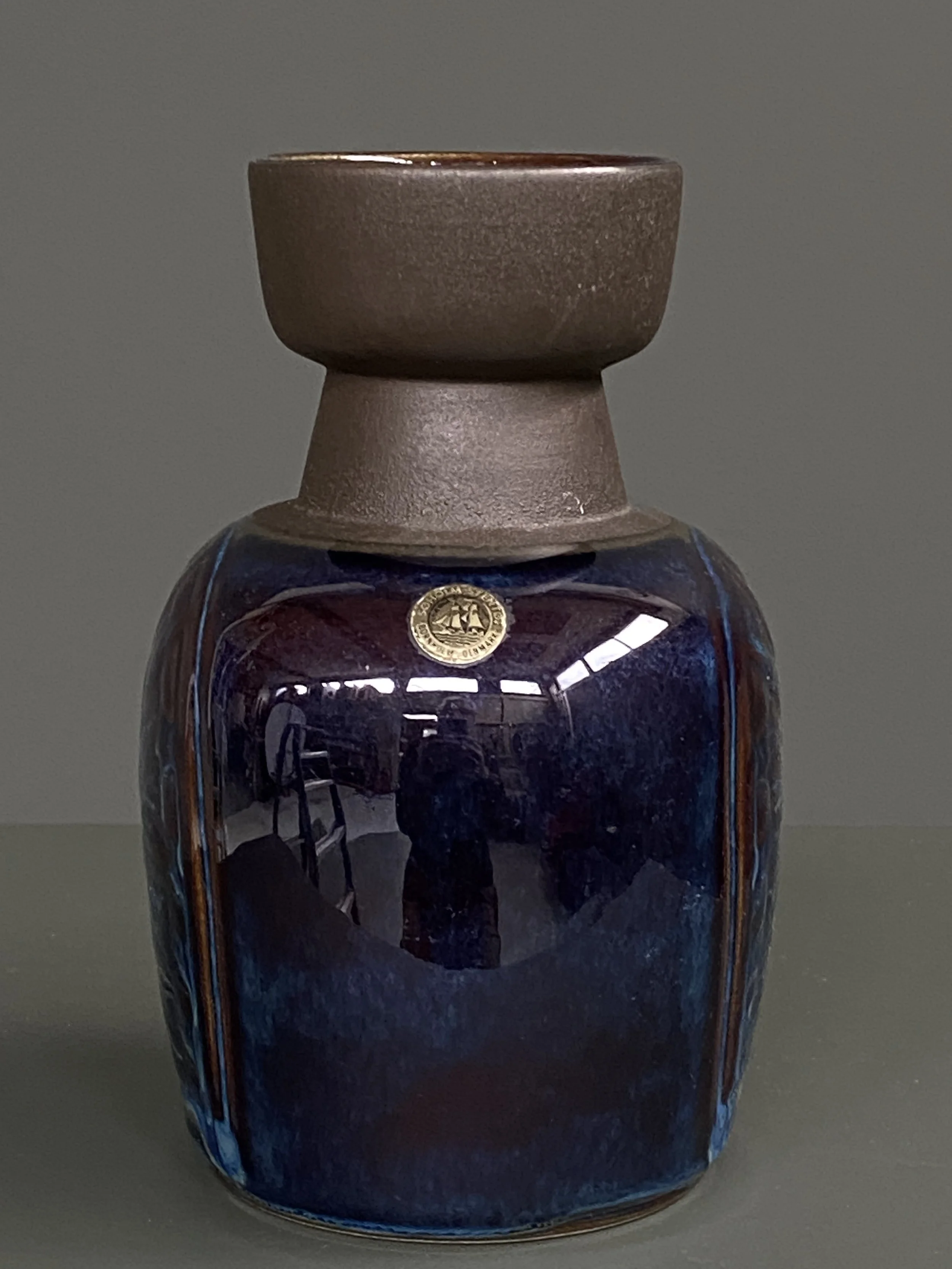 Soholm Stentoj Danish Ceramic Vase from Bornholm foto 3
