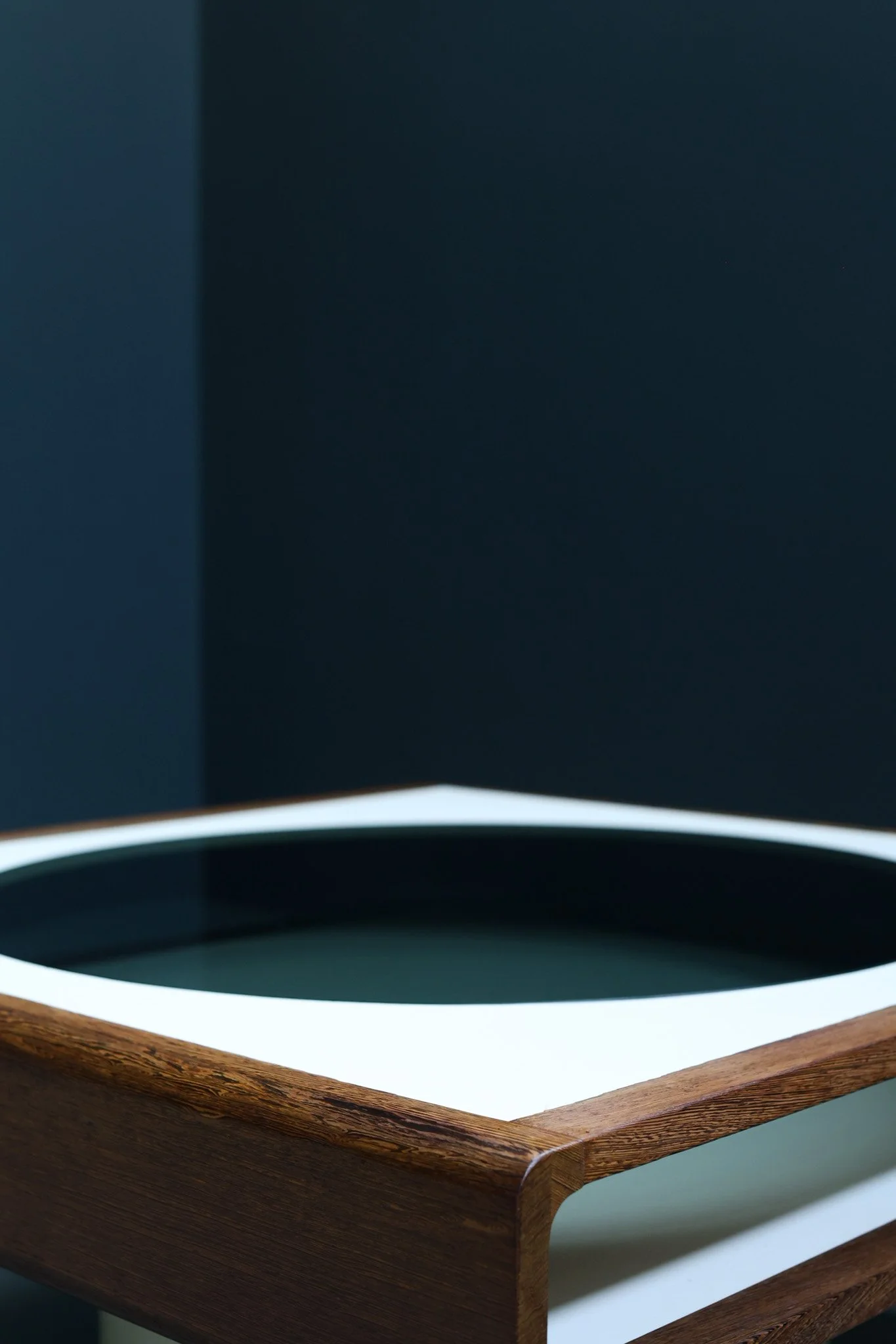 Space Age Coffee Table in Wenge with Glass Insert foto 11