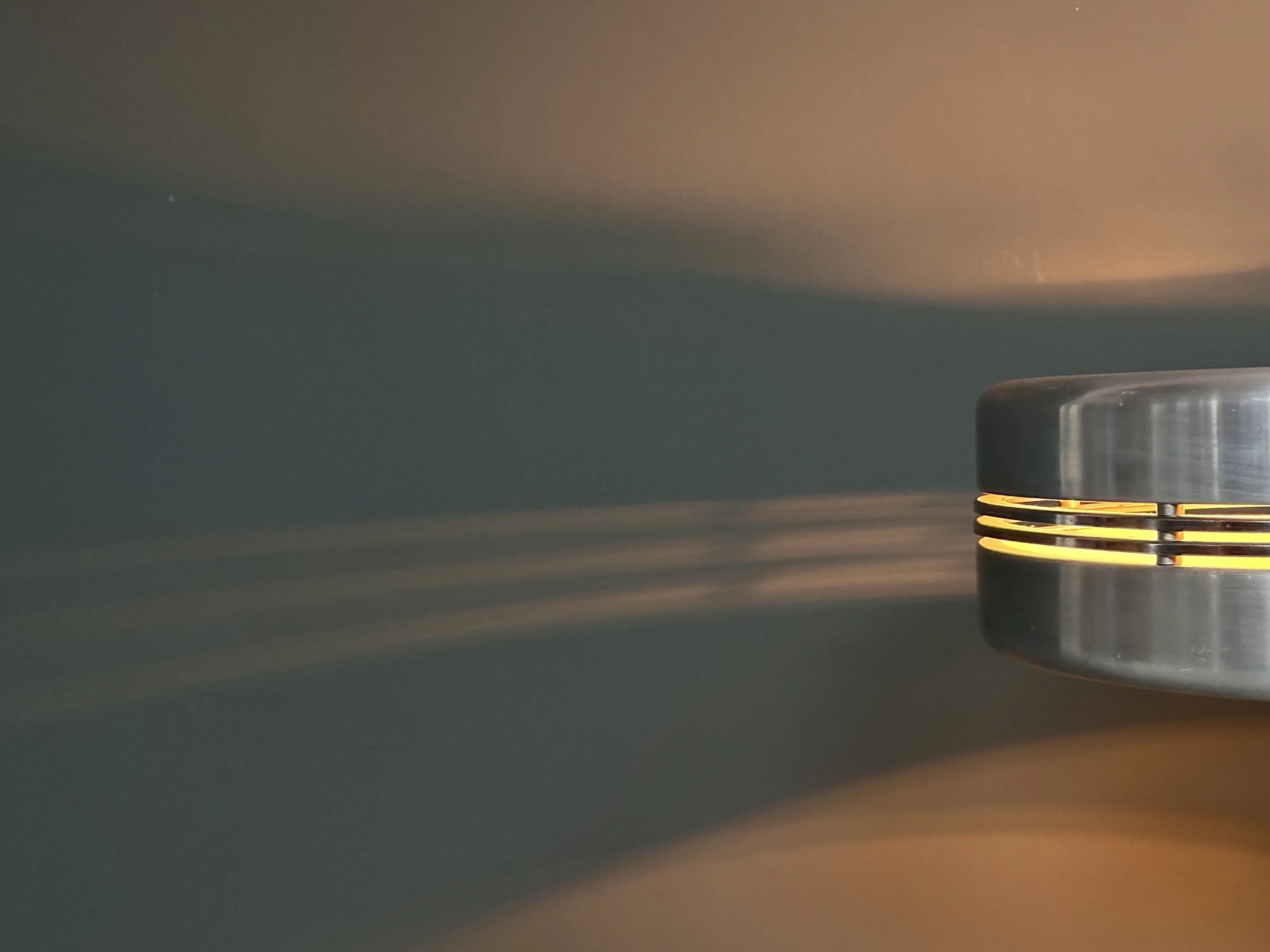 Space Age UFO Table Lamp in Blue Ceramic and Aluminum foto 7
