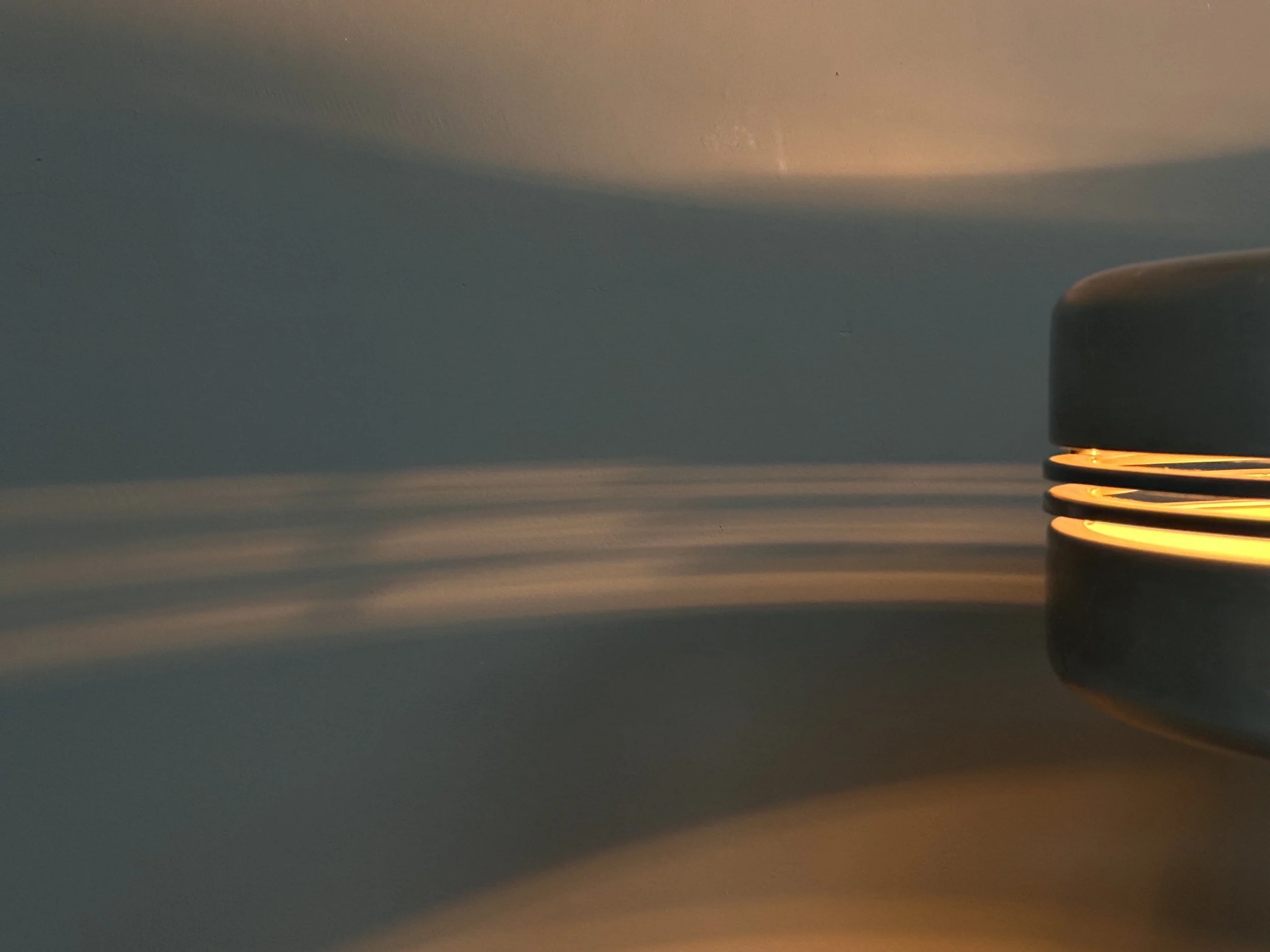 Space Age UFO Table Lamp in Blue Ceramic and Aluminum foto 10
