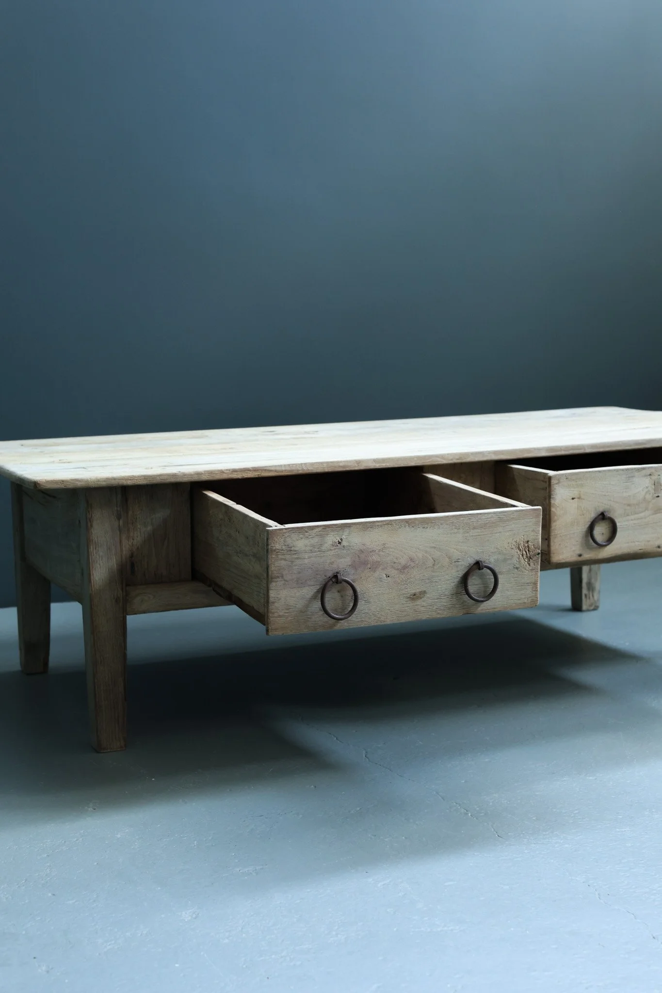 Spanish Farmhouse Oak Coffee Table, Early 19th Century foto 2