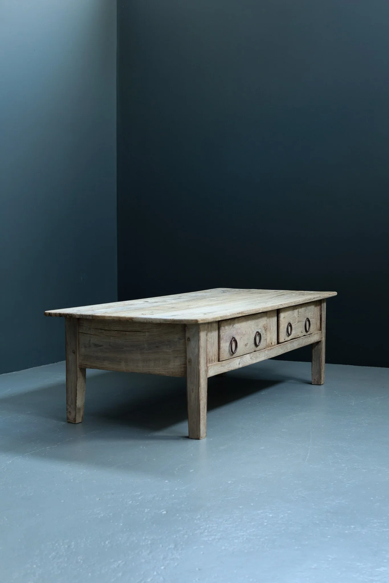 Spanish Farmhouse Oak Coffee Table, Early 19th Century foto 3