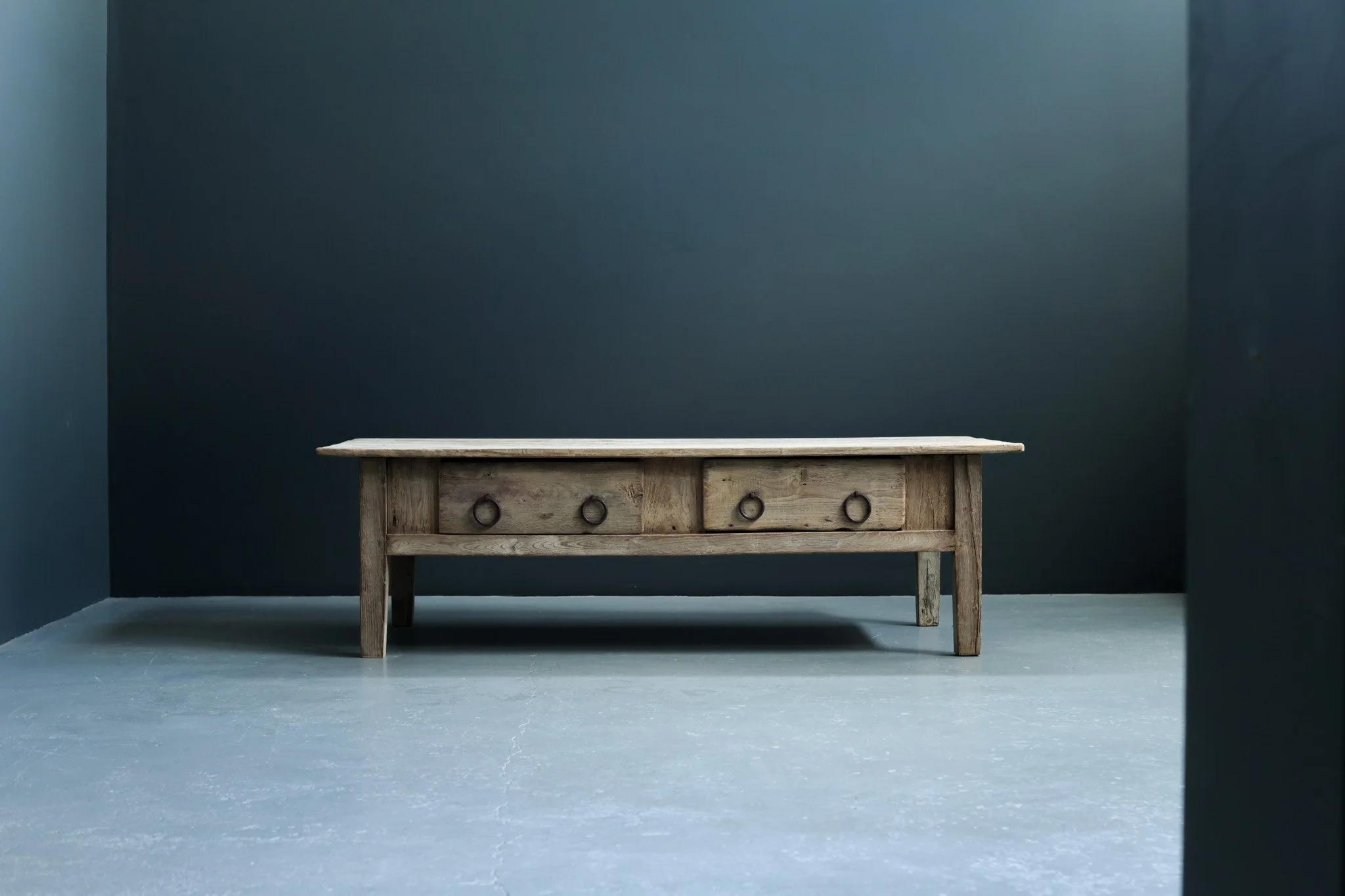 Spanish Farmhouse Oak Coffee Table, Early 19th Century foto 5