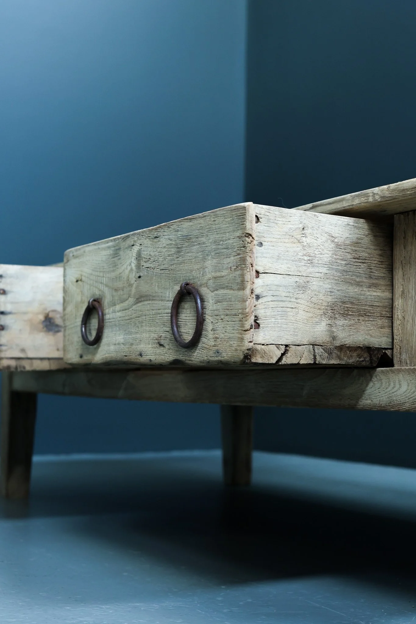 Spanish Farmhouse Oak Coffee Table, Early 19th Century foto 6