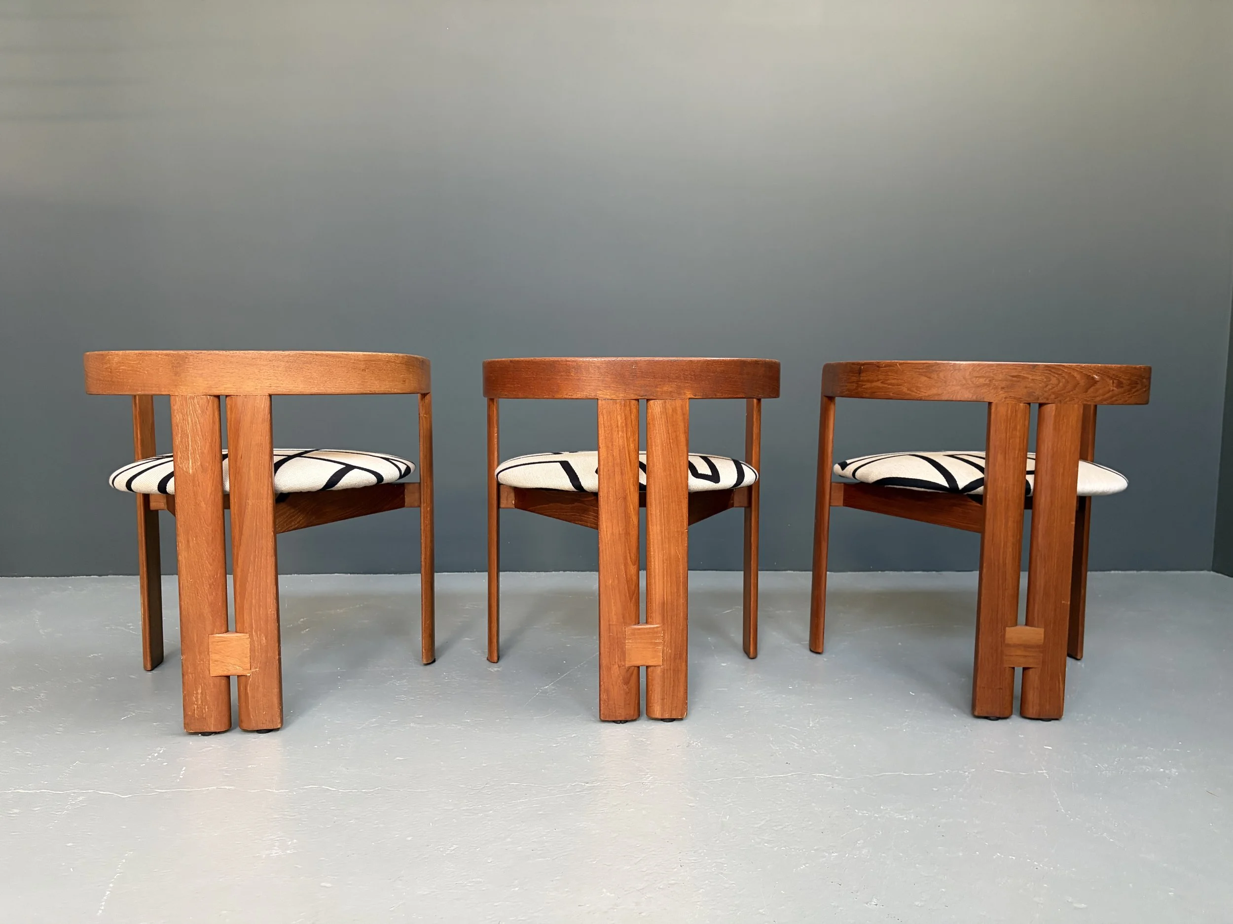 Tobia Scarpa Pigreco Armchairs for Gavina, Set of 3 foto 7