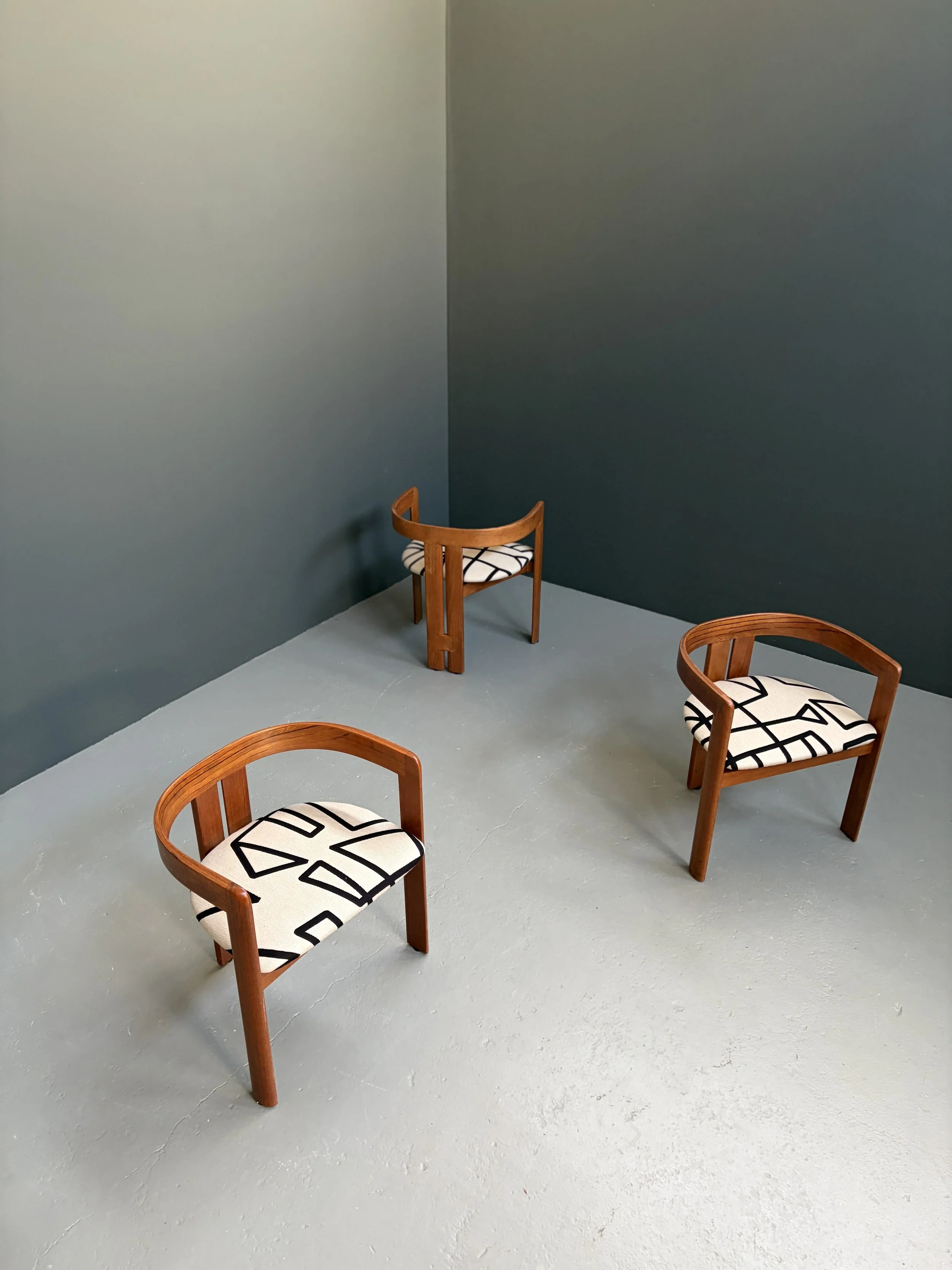 Tobia Scarpa Pigreco Armchairs for Gavina, Set of 3 foto 15