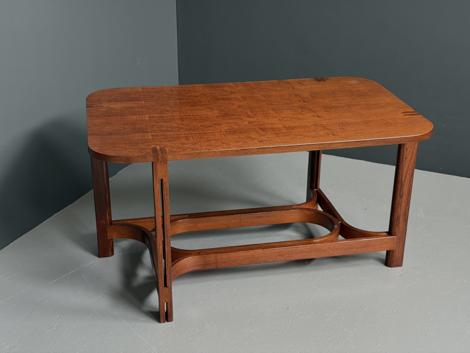 Tobia Scarpa-Style Pigreco Teak Table, Italy foto 23