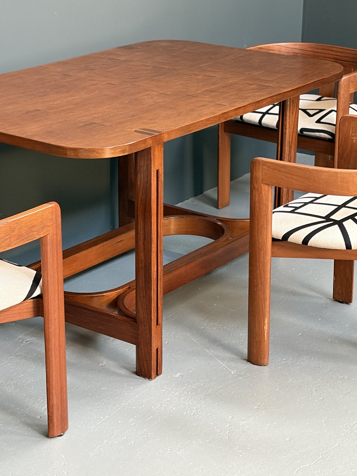 Tobia Scarpa-Style Pigreco Teak Table, Italy foto 25