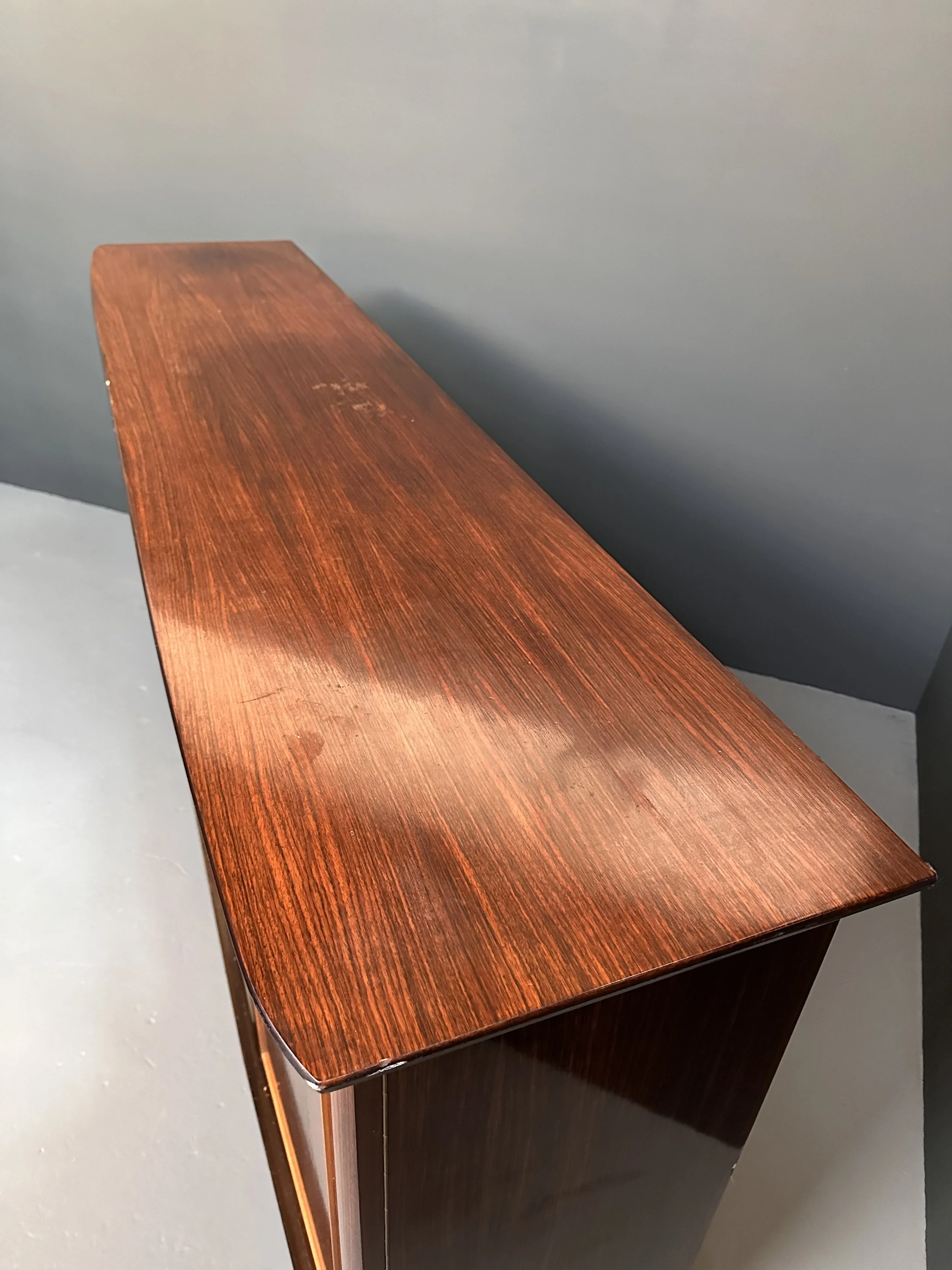 Swiss Art Deco Mid-Century Mahogany Sideboard by Schweizerfabrikat foto 15