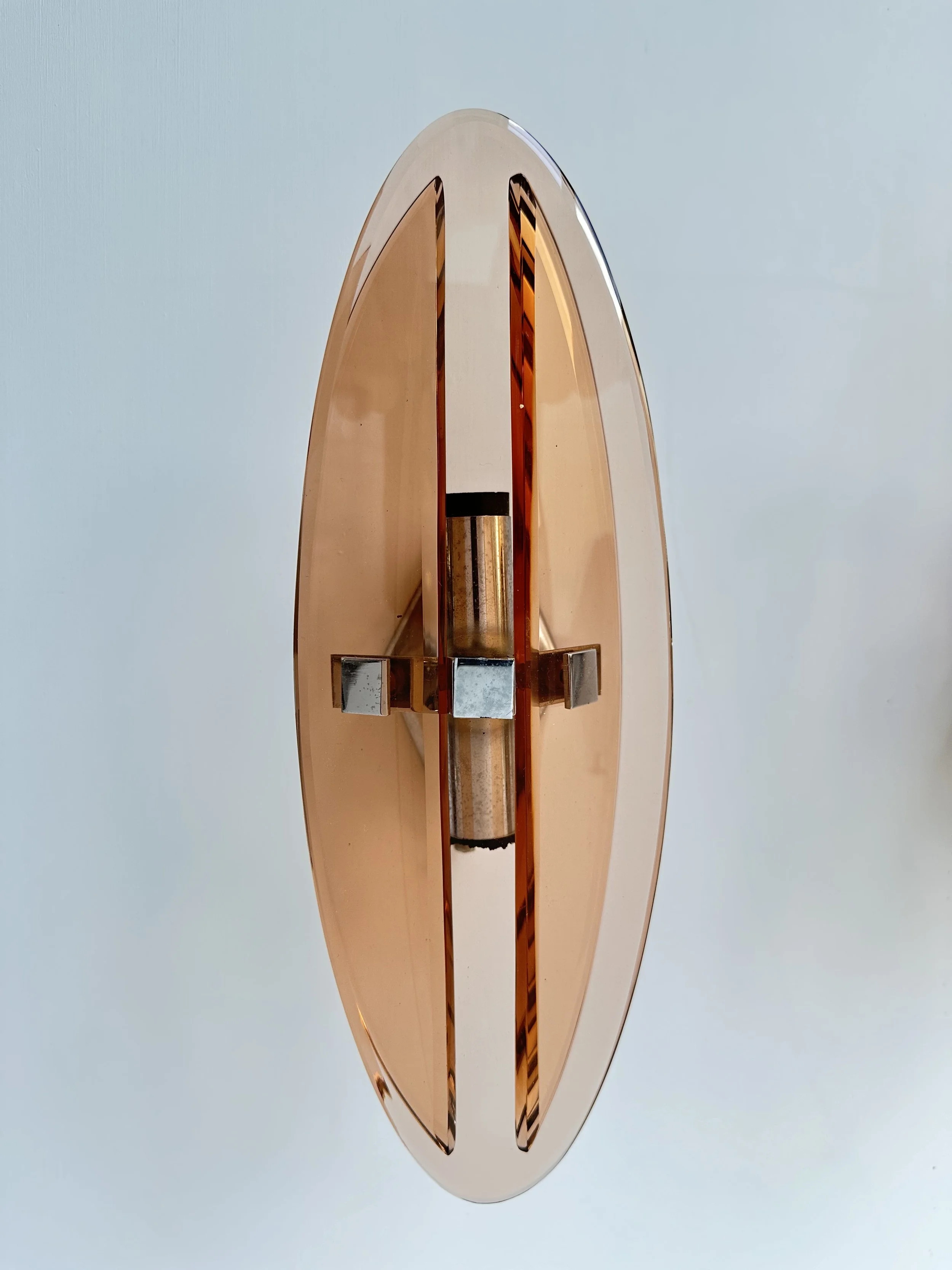 Veca Murano Glass Wall Sconces in Pink, Set of 2 foto 13