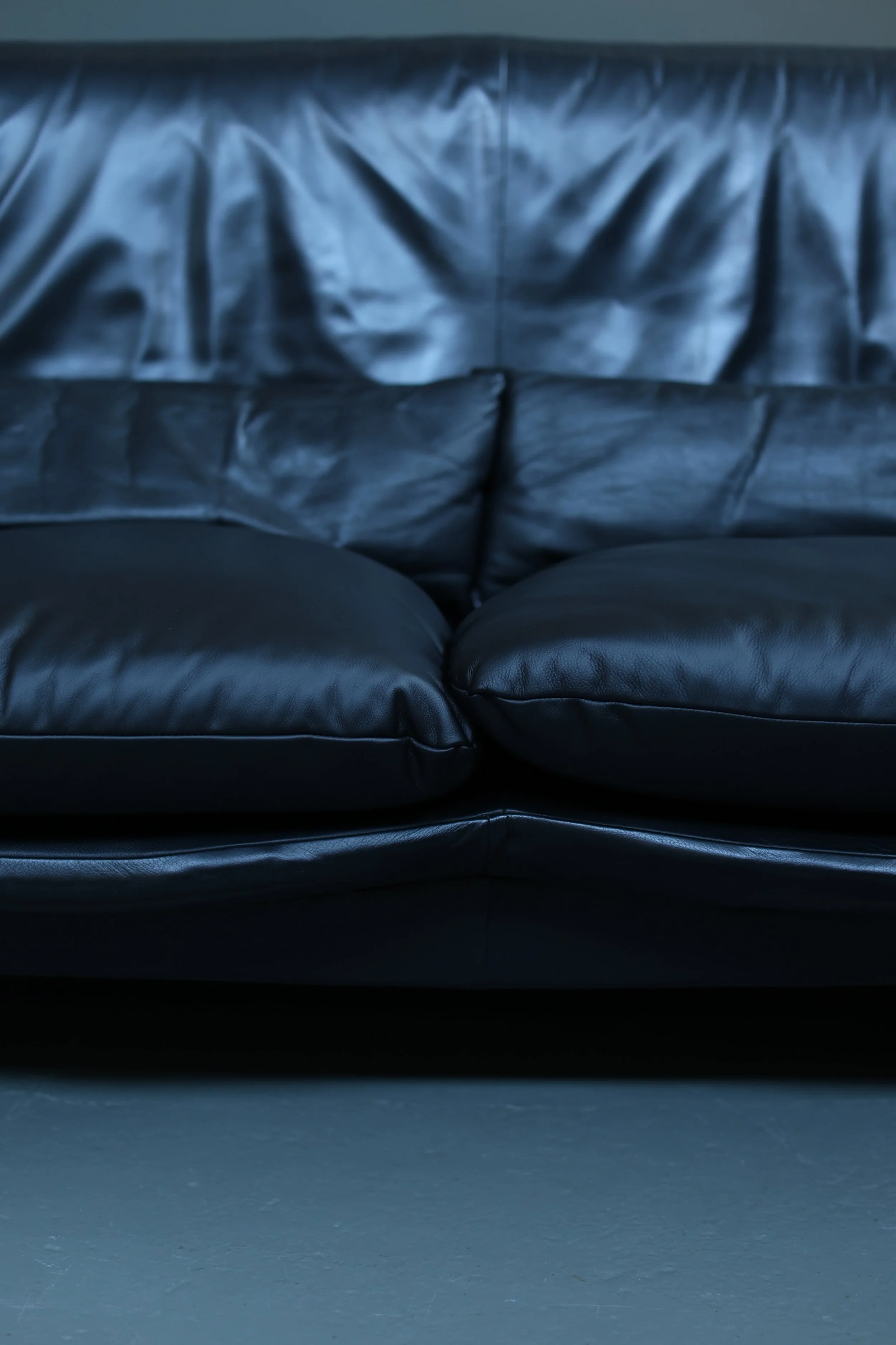 Vico Magistretti Portovenere Leather Sofa for Cassina foto 6