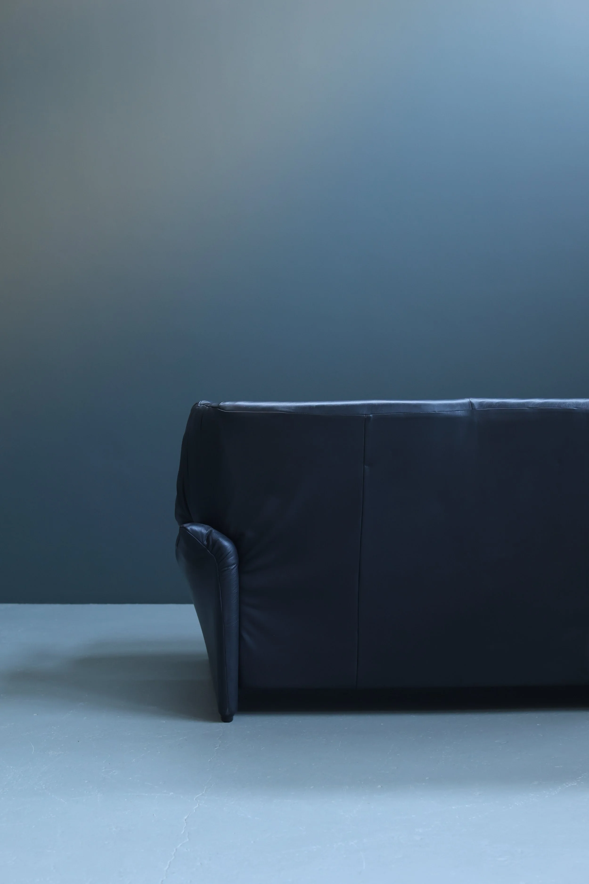 Vico Magistretti Portovenere Leather Sofa for Cassina foto 9