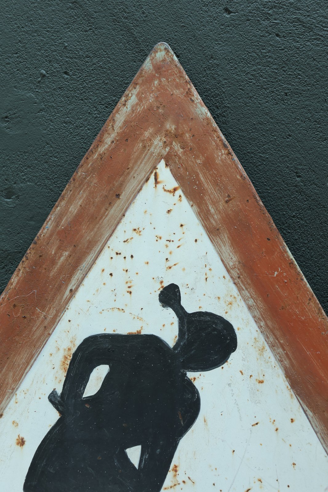 Hand-Painted Italian 'Women at Work' Road Sign, Panseri 1982 foto 6